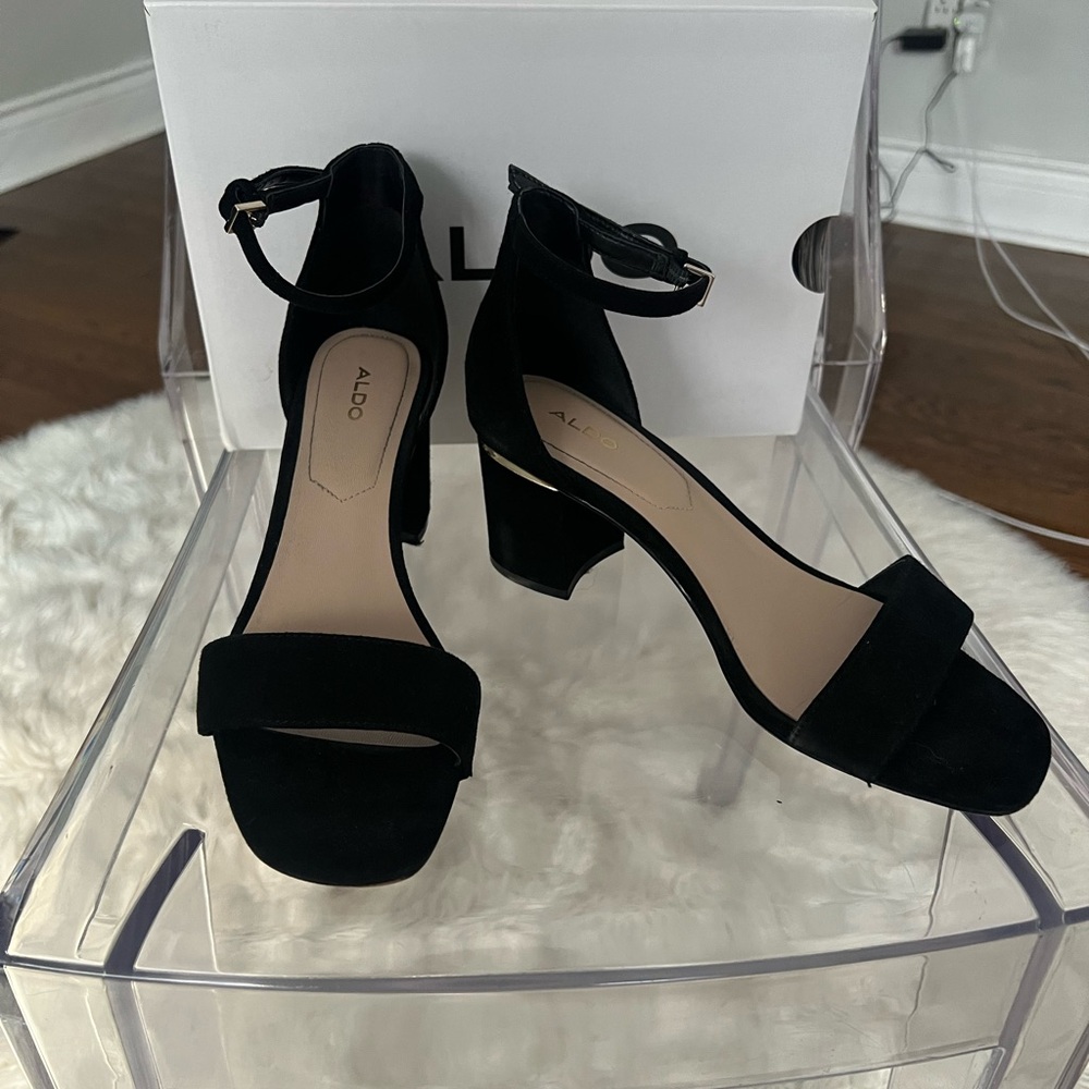 Aldo Black Women's Heeled Sandals